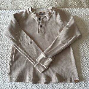 LL Bean Beige Henley shirt